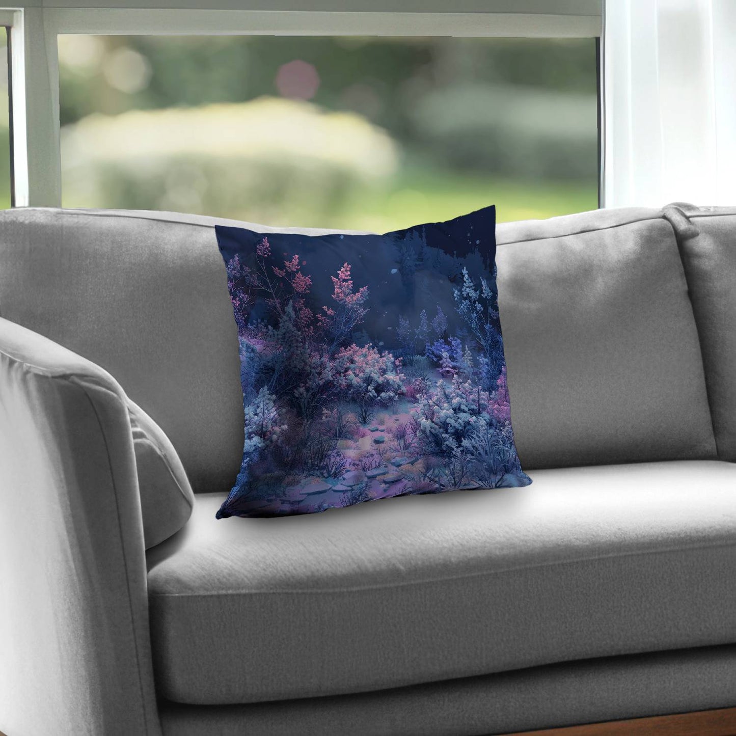 Cold night - Throw pillow - Print on demand