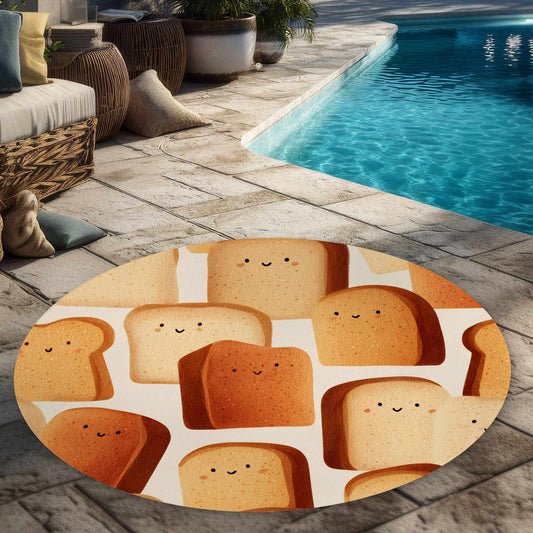 Tapis d'extérieur Toasty Smiles | Tapis de décoration durable pour la maison