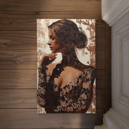 Contemplation Door Mat - Indoor Outdoor Home Decor Mat