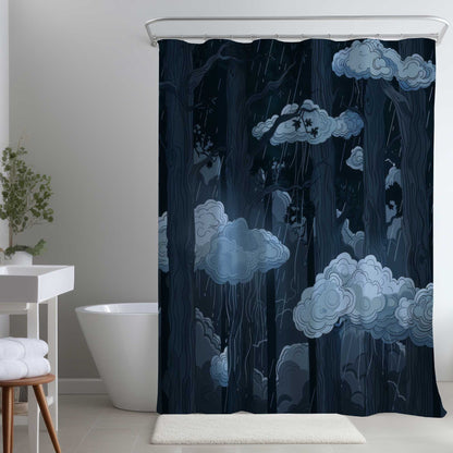 Rideau de douche "Sneaky Clouds" - Un accessoire de décoration intérieure stylé