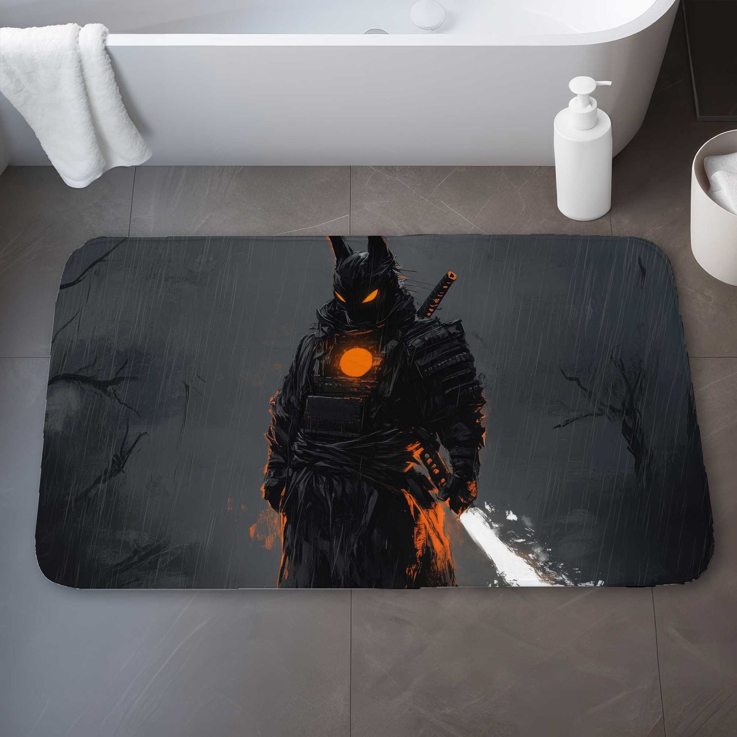 Blazing White Bath Mat - Stylish Home Decor Essential