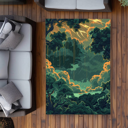 Tapis d'extérieur Drops - Pièce de décoration élégante pour la maison