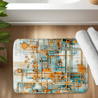 Like clockwork - 17"x24" Bath mat