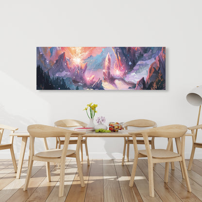 Beaming Signal - Blue Canvas Art for Stunning Home Decor