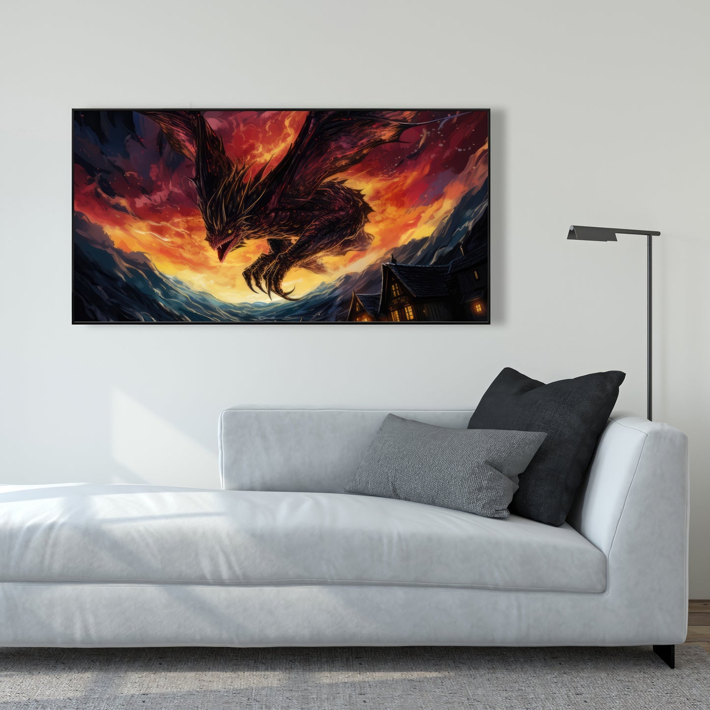 Back for revenge - Framed Canvas - Print on demand