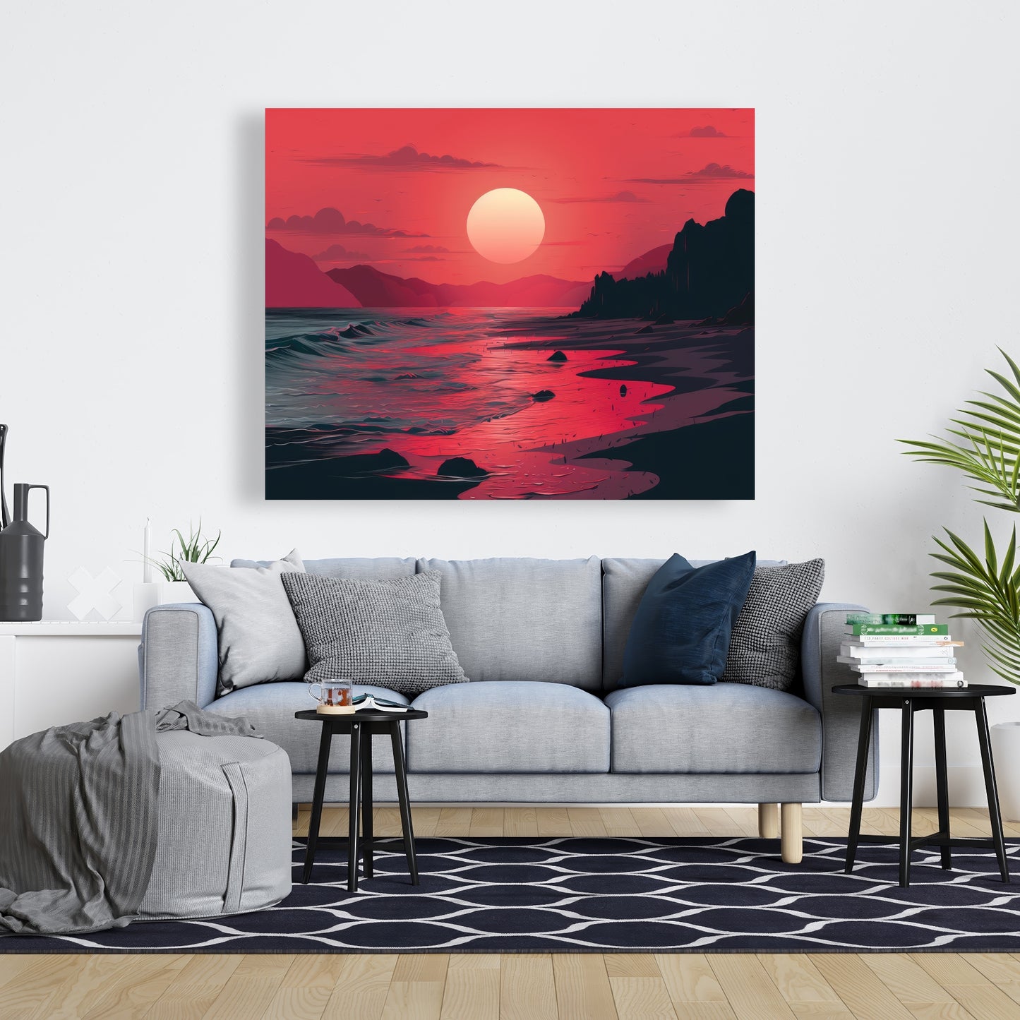 Red Sky - Red Canvas Art for Stunning Home Decor