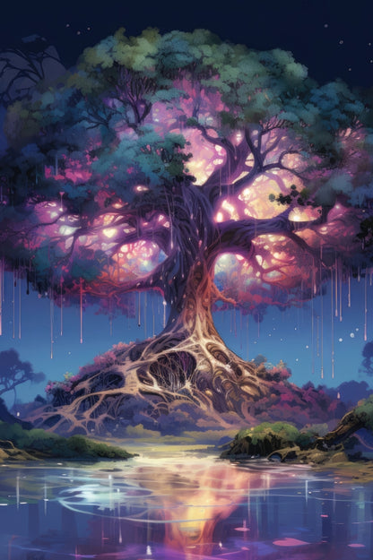 The power of nature - Pink outdoor area rug for home decor