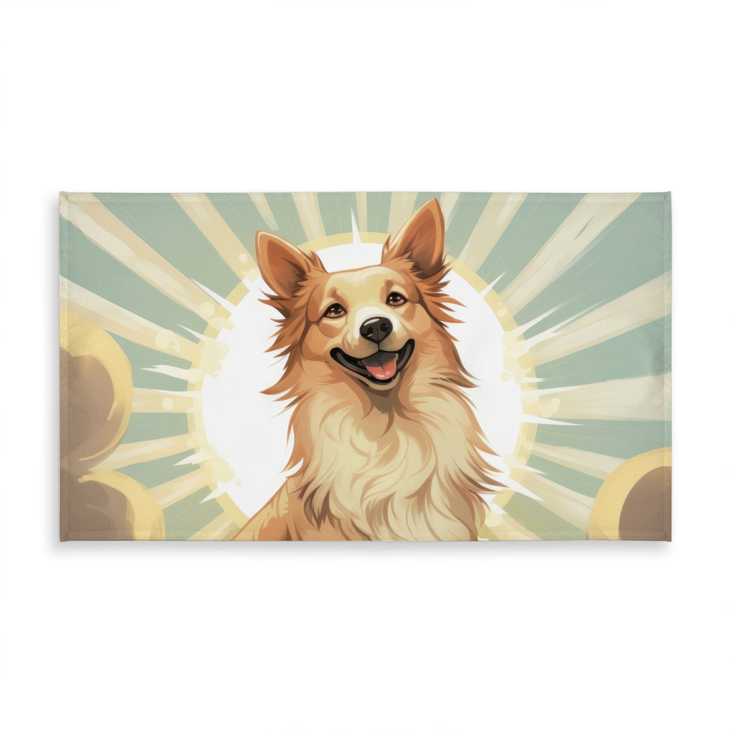 Who's a good boy - Beige Indoor/Outdoor Tablecloth for Decor