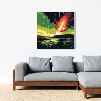 The crash - 32"x32" Canvas