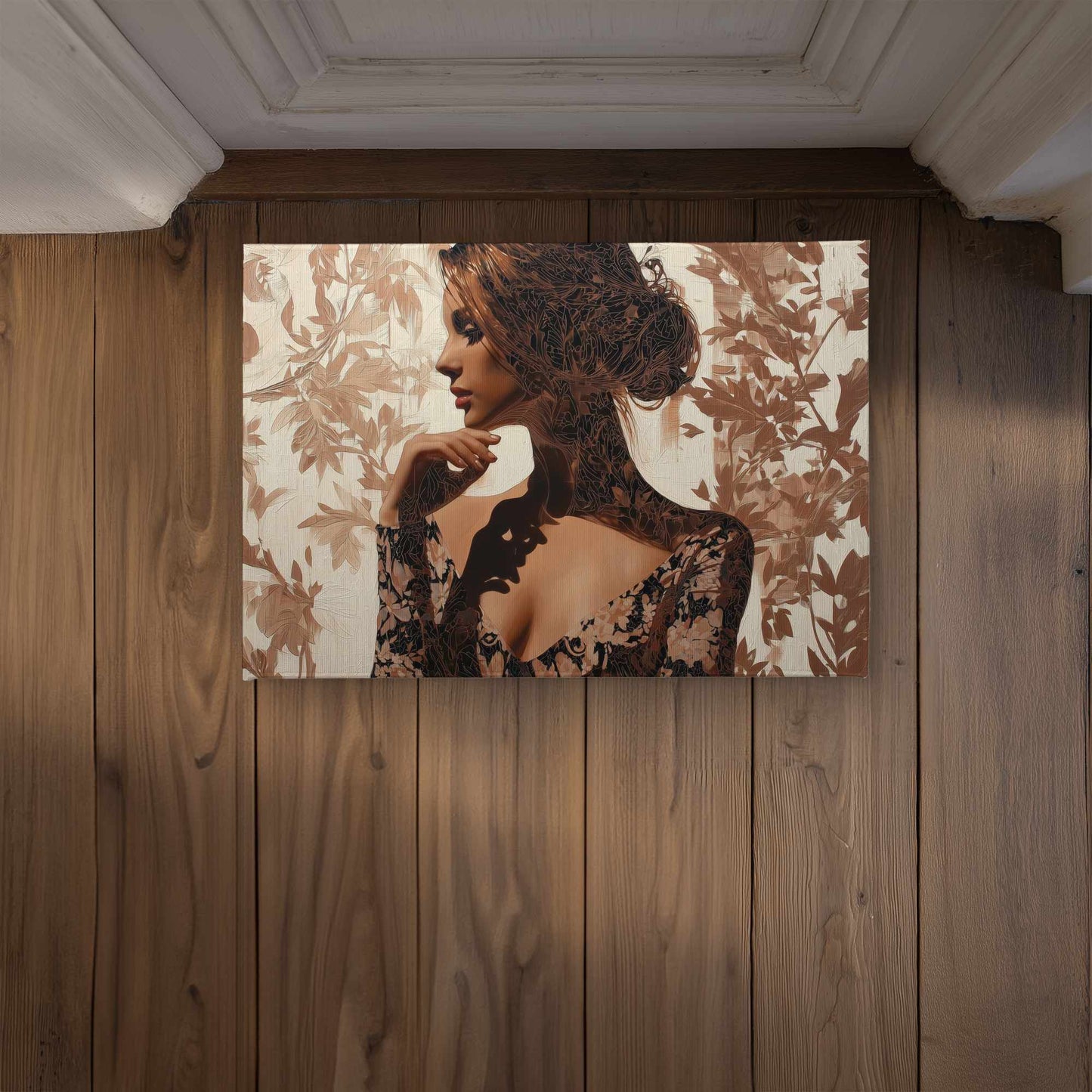 Contemplation Door Mat - Indoor Outdoor Home Decor Mat