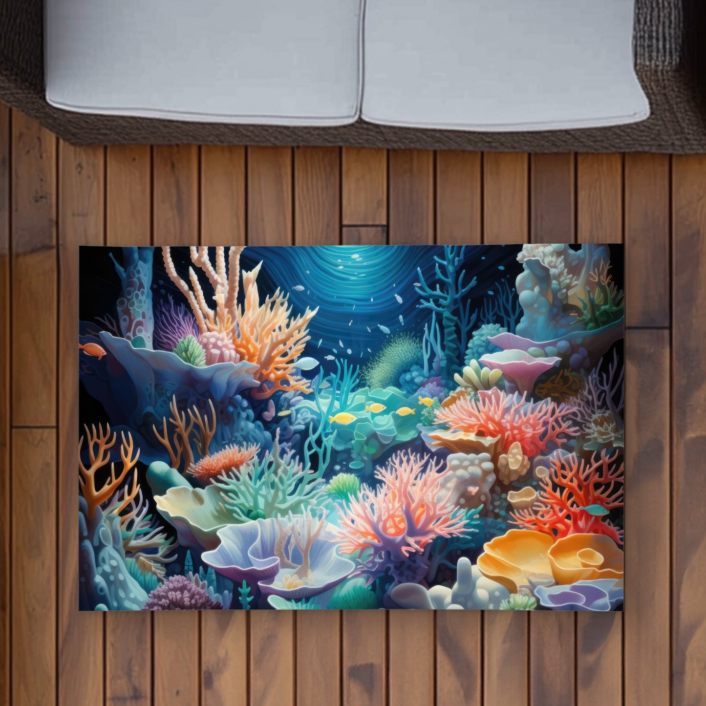 The Reef - Blue Outdoor Area Rug | Stylish Design