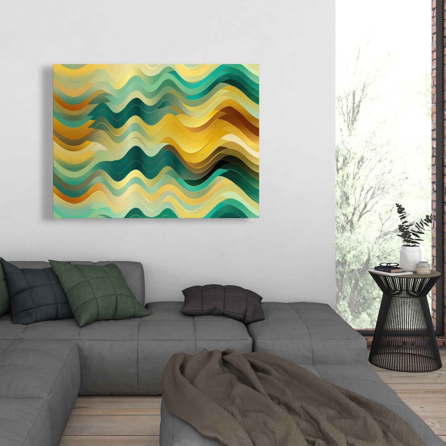 Rich by design - Orange Canvas for Stylish Home Decor