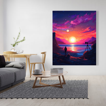 Solitude - Yellow Canvas Art for Home Decor | Modern Design