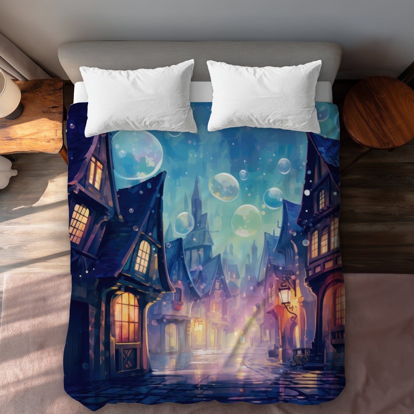 Housse de couette Bubble Ville | Literie élégante pour la maison