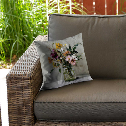 Still Life Poly Twill Throw Pillow - Home Decor Accent