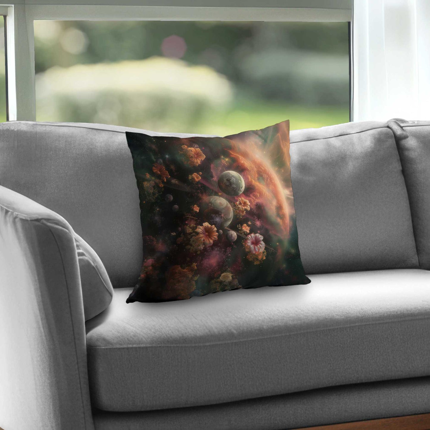 Capturing light Poly Twill Throw Pillow | Home Decor Accent