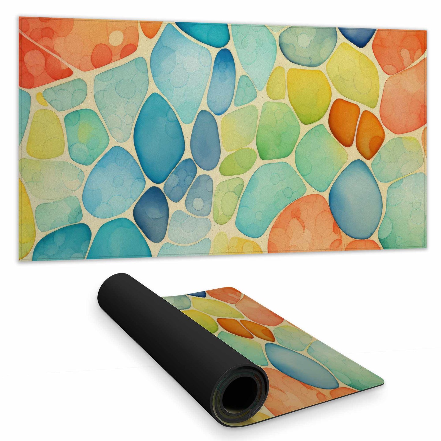Tapis de Souris Blobs - Sous-Main Décoratif et Élégant pour Espace de Travail