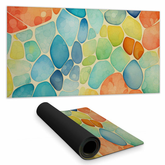 Blobs Desk Mat - Stylish Home Decor Desk Pad for Workspace