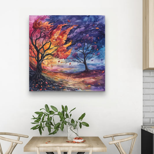 Before the Storm - Blue Canvas Home Decor Art Piece
