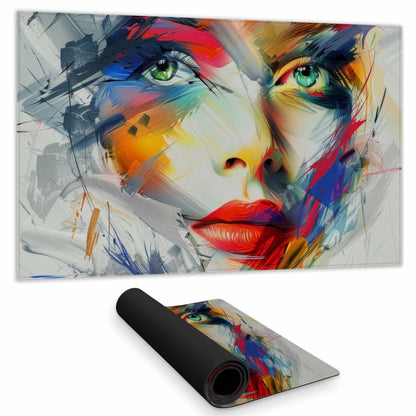 Tapis de jeu au look abstrait | Tapis de bureau élégant pour la décoration intérieure
