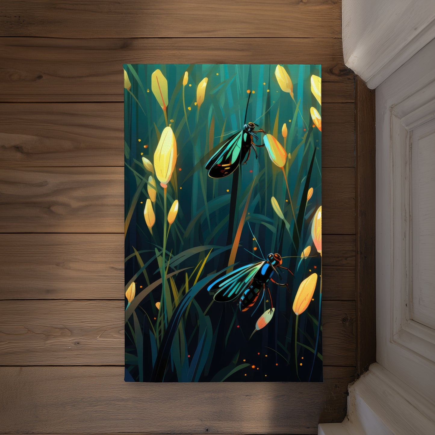 Appealing Yellow Indoor Outdoor Door Mat - Decor Essentials