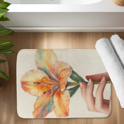 Ahold Green Bath Mat - Stylish Home Decor for Your Bathroom