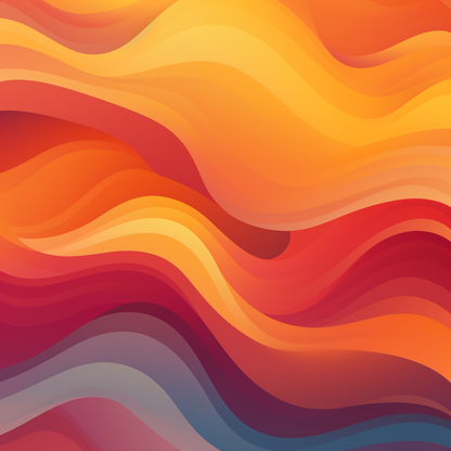 Sunlit Fog - Orange Canvas Art for Home Decor | Vibrant Design