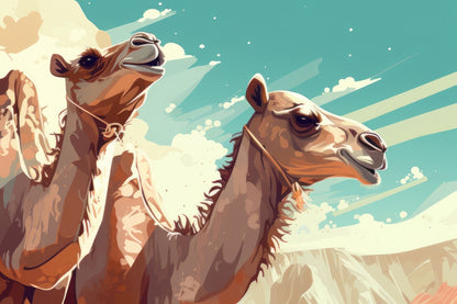 Two Camels Outdoor Area Rug | Stylish Home Decor Accent