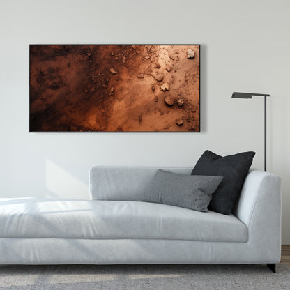 Digging - 36"x36" Framed canvas