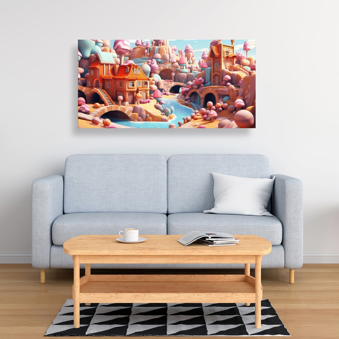 Sweet kingdom Pink Canvas - Stylish Home Decor Accent