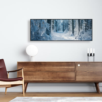 Cold forest - 36"x36" Framed canvas