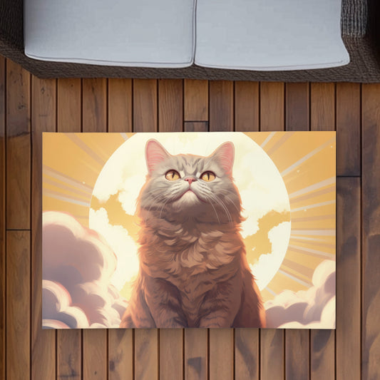 Intangible Purr Yellow Outdoor Area Rug for Home Decor