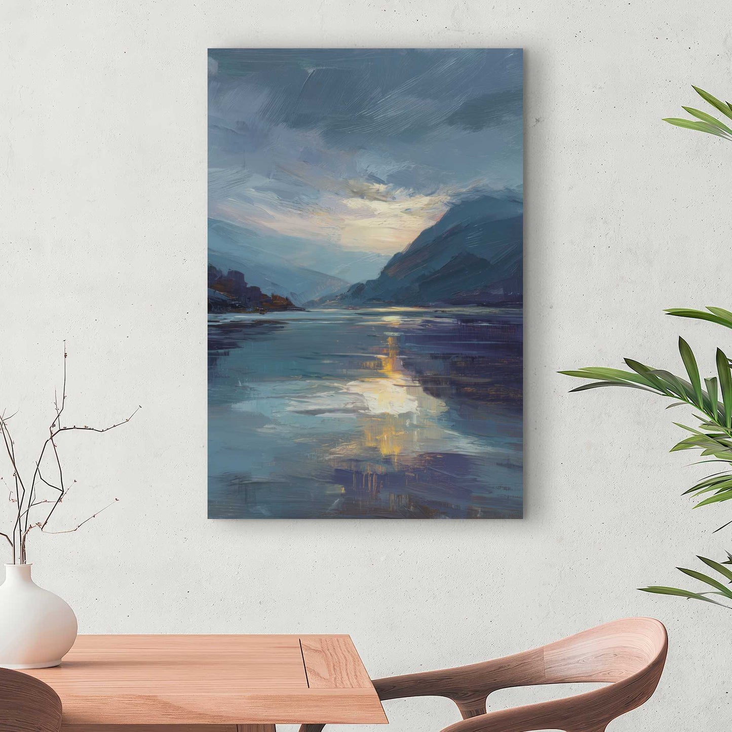 Obscure Gray Canvas for Elegant Home Decor | Modern Art