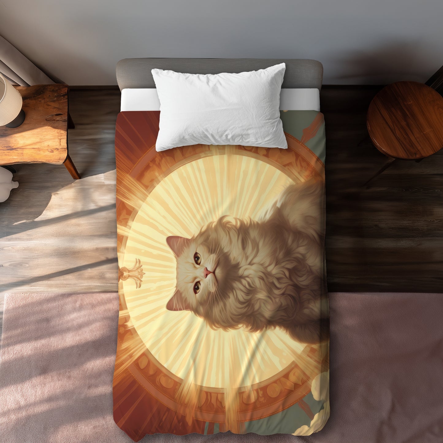 Infinite carelessness Gray Duvet Cover - Stylish Home Decor