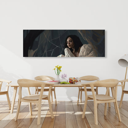 Spider princess - Black Canvas Art for Stylish Home Decor