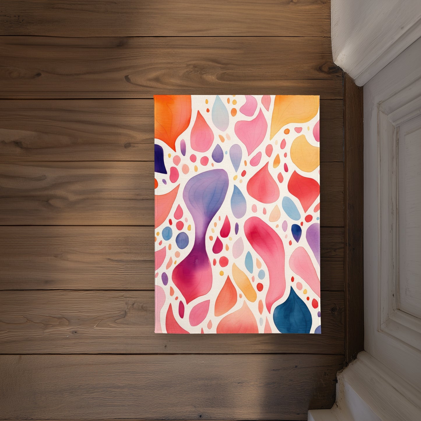 Splotches White Indoor Outdoor Door Mat | Decor Essentials