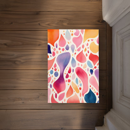 Splotches White Indoor Outdoor Door Mat | Decor Essentials