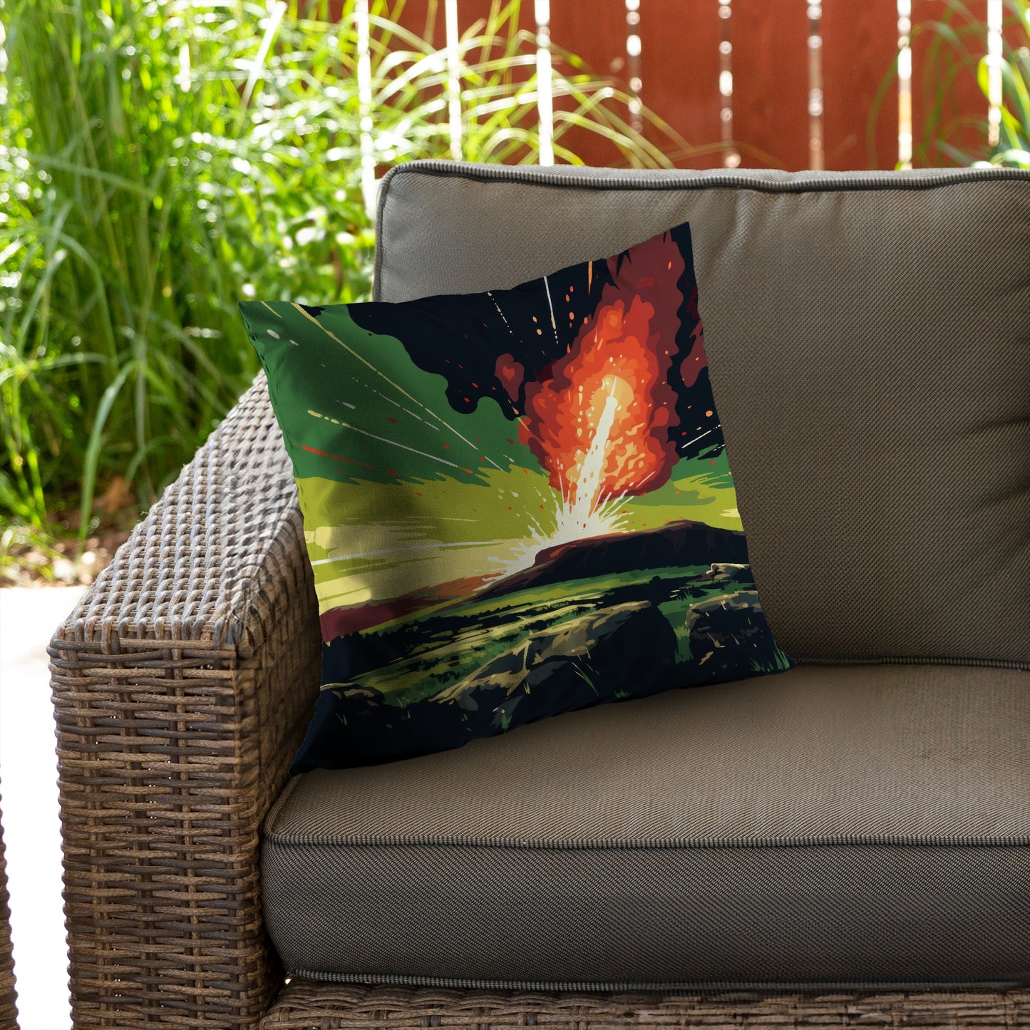 The Crash Orange Poly Twill Throw Pillow Insert | Home Decor