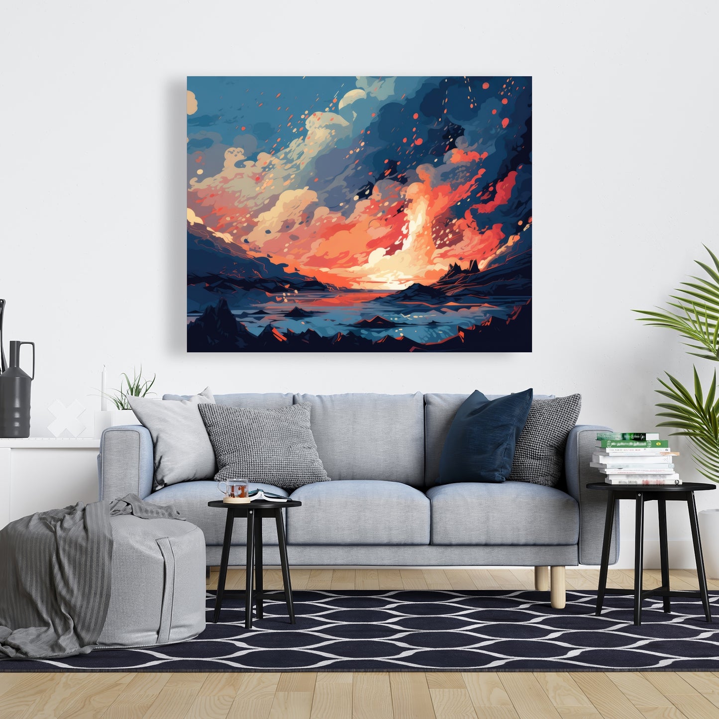 Magma does not wait - 32"x32" Canvas