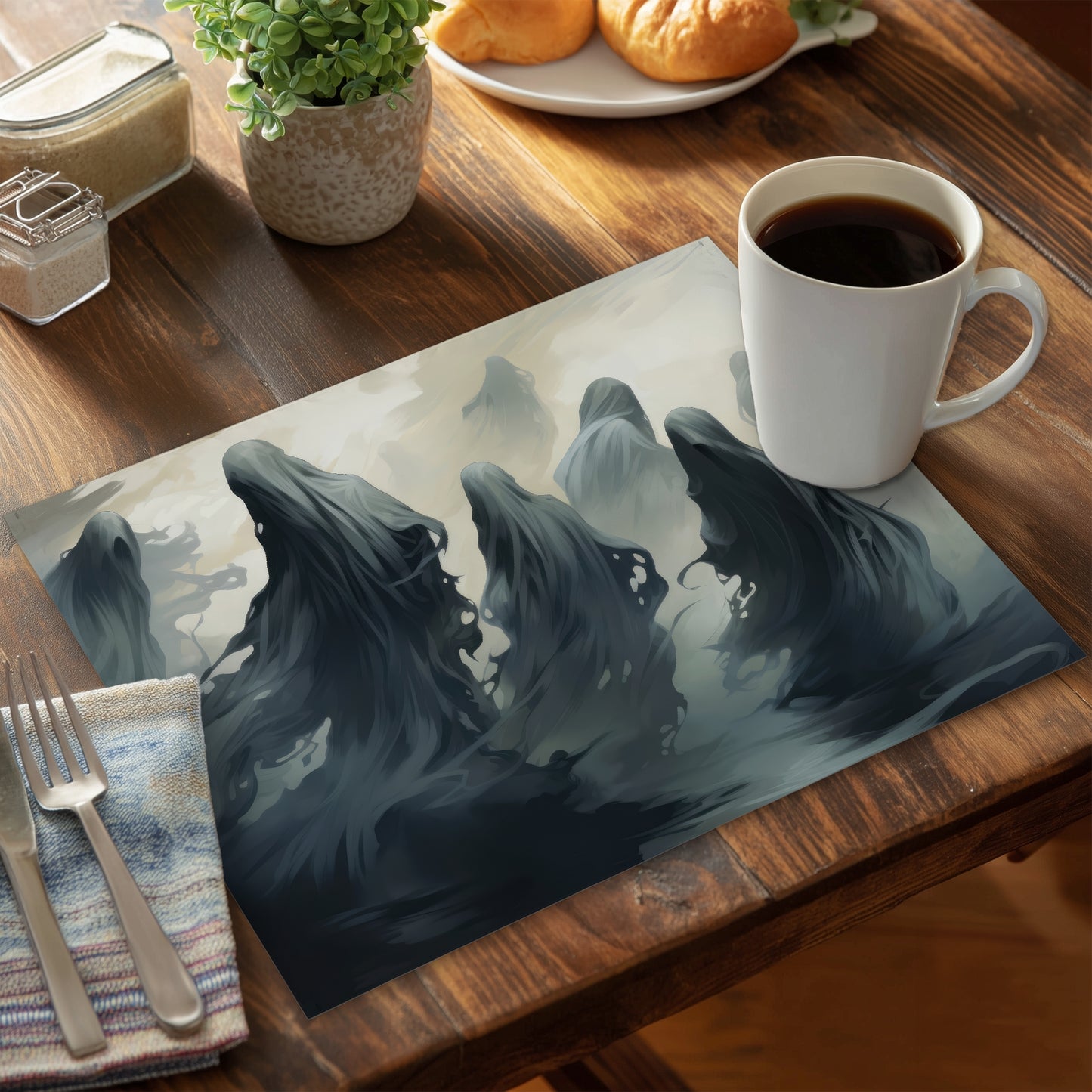 Napperon en polyester Cursed Lands | Accent de décoration intérieure unique