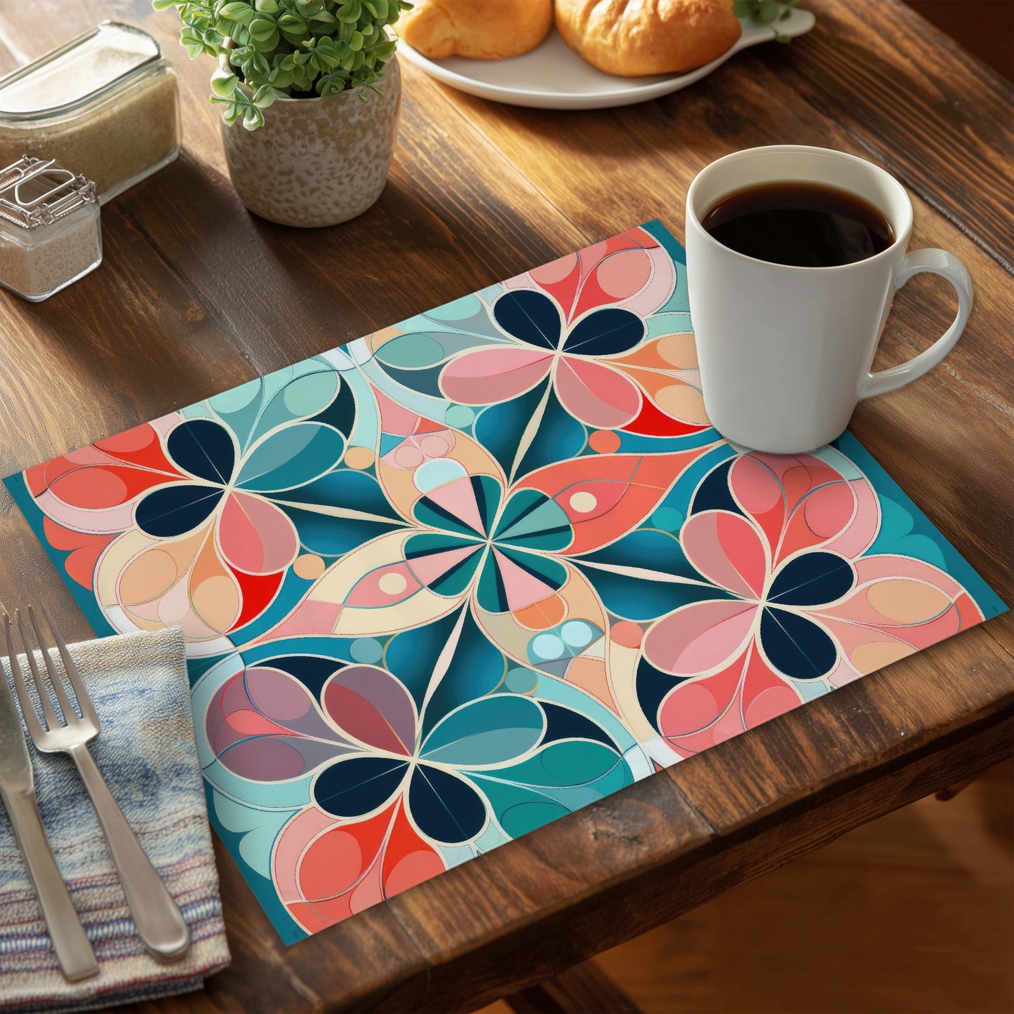 Mandala Polyester Placemat - Stylish Home Decor Accent