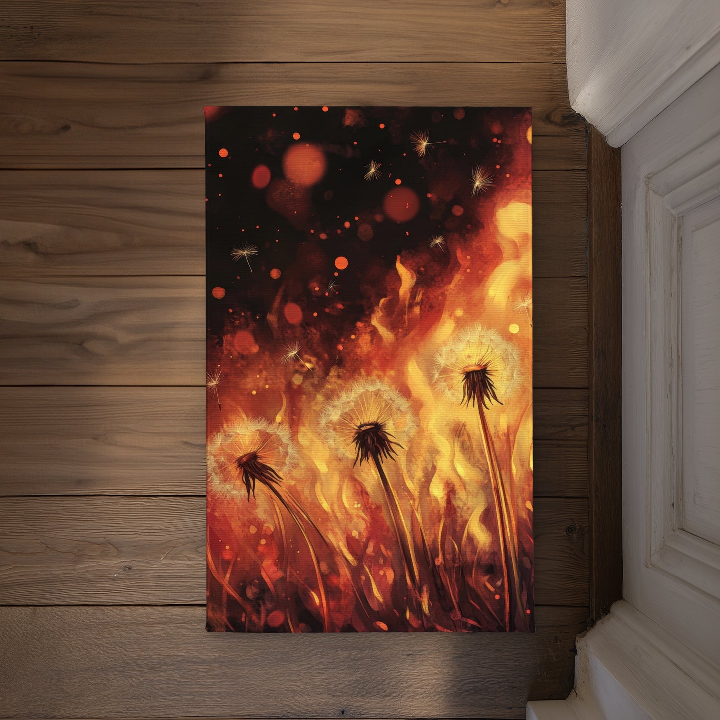 Dandy Fire Black Indoor Outdoor Door Mat | Decor Essentials