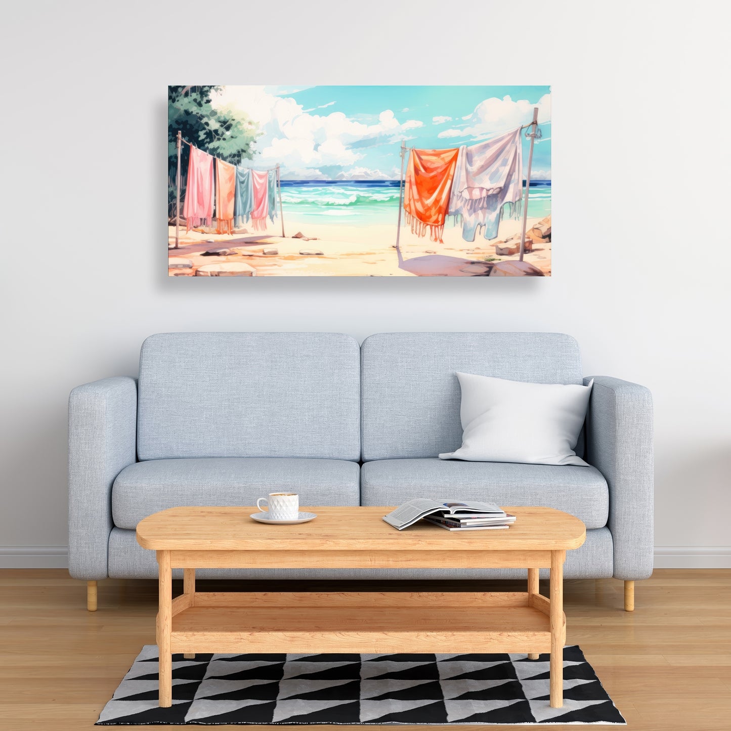 Sunny side Orange Canvas | Bright Home Decor Accent