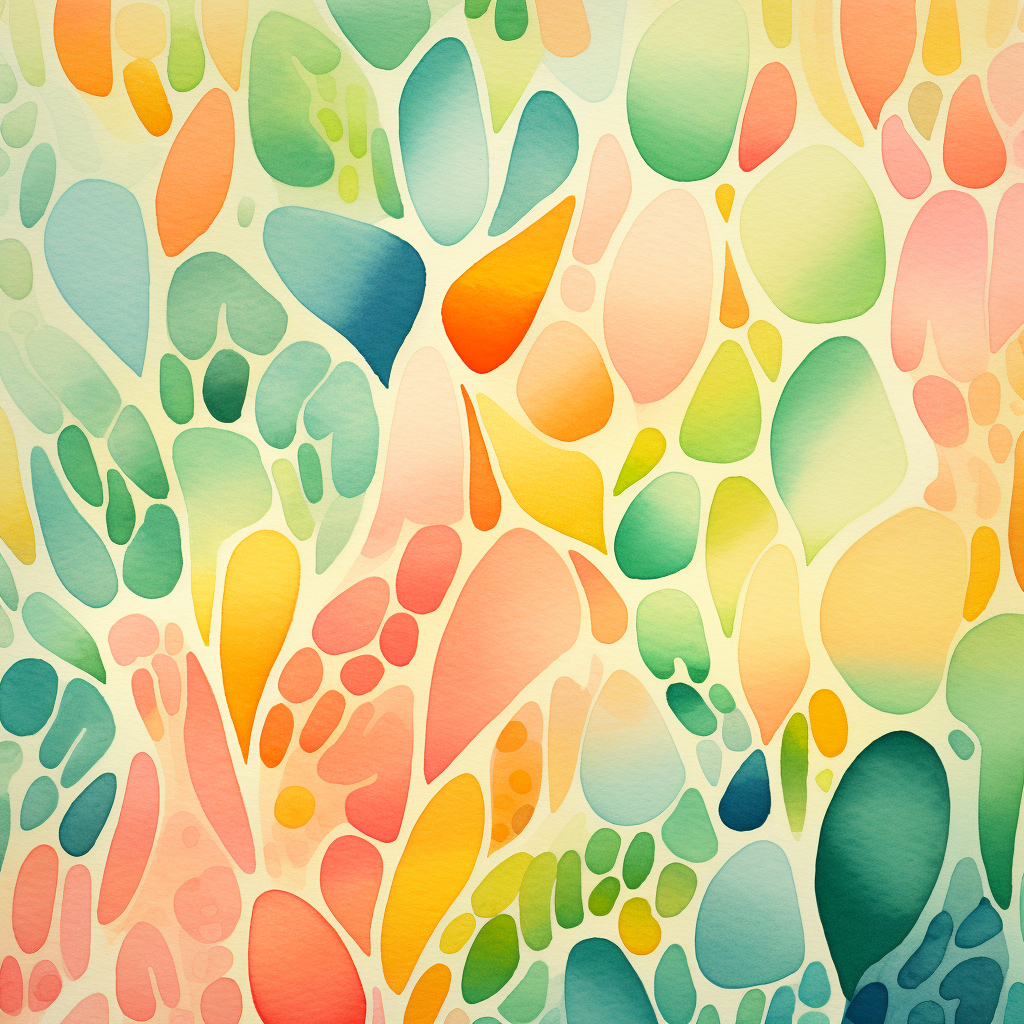 Organic Fruits - Turquoise Canvas Home Decor for Fresh Style