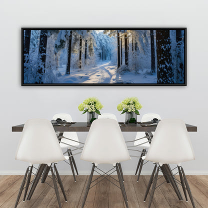 Snowy path - 36"x36" Framed canvas