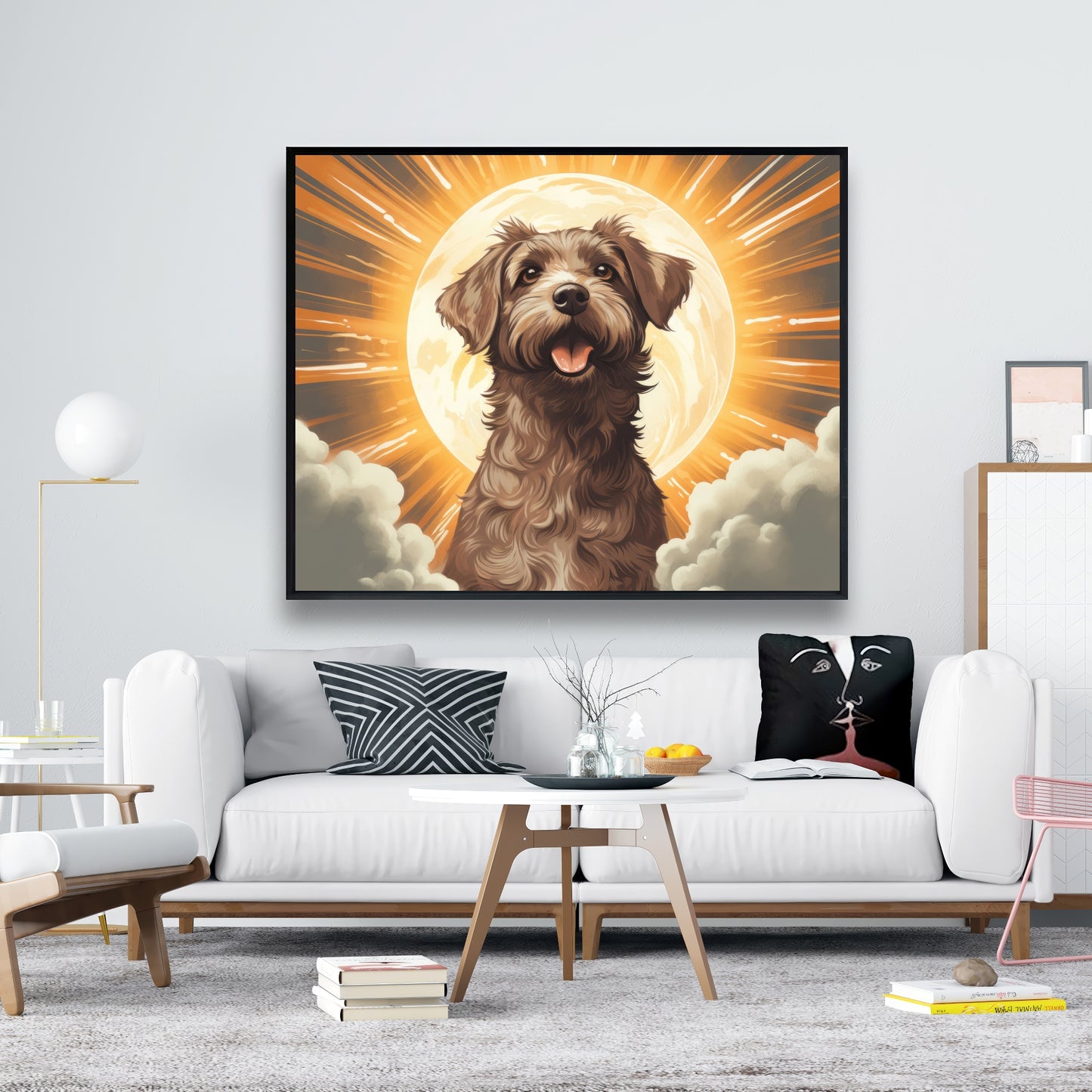 Pupper - 36"x36" Framed canvas