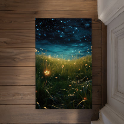 The Night Sky Black Indoor Outdoor Door Mat | Home Decor