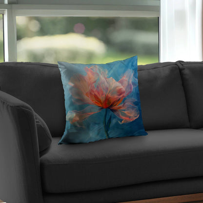 Coussin décoratif en sergé de polyester mélangé - Accessoire de décoration élégant pour la maison