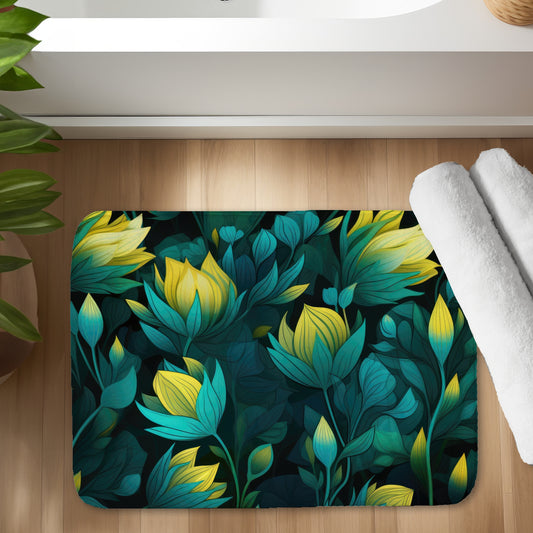 Intense bloom - 17"x24" Bath mat
