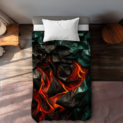Imminent Rupture Red Duvet Cover | Home Decor Essentials